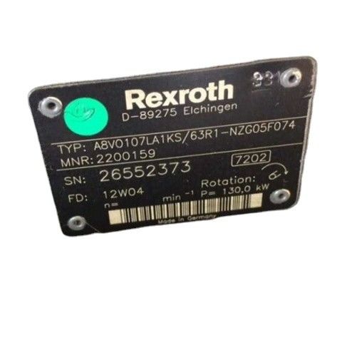 DX 500 excavator হাইড্রোলিক পাম্প সমন্বয় A8VO107LA1KS63R1-NZG05F074 ঘূর্ণমান ড্রিলিং প্রধান তেল পাম্প A8VO SERIE