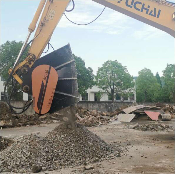 বালতি ক্রাশার ক্ষেত্র পাথর আমদানি হাইড্রোলিক মোটর উচ্চ কম্পন ফ্রিকোয়েন্সি ক্রাশিং বালতি