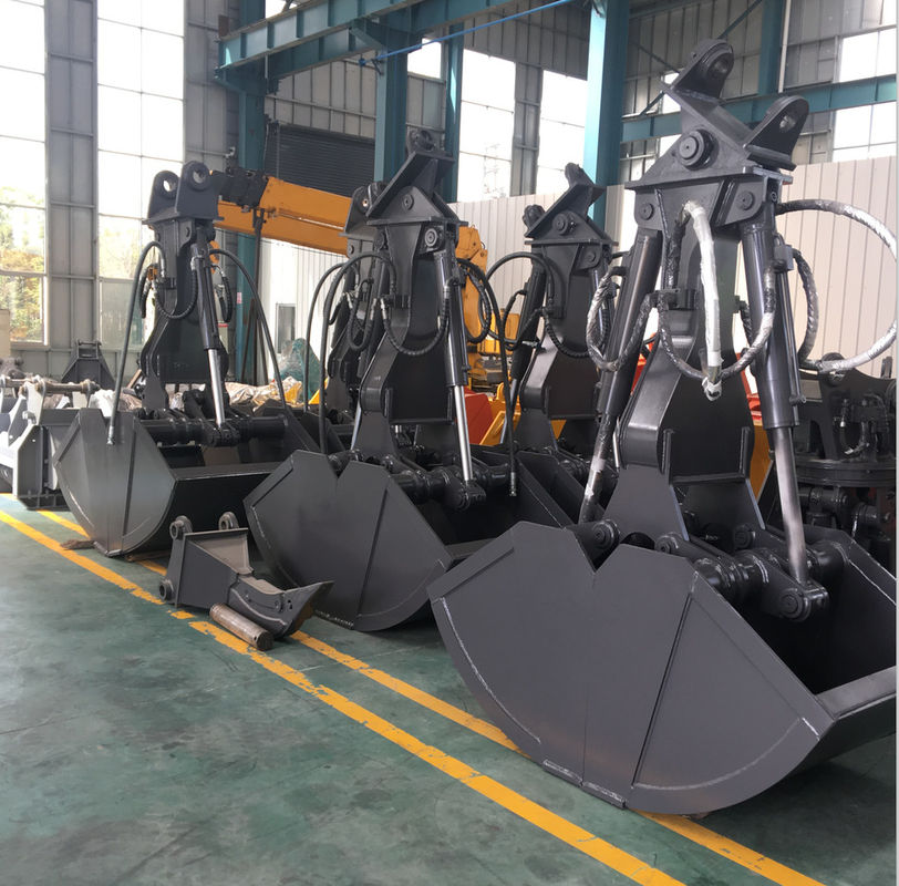 নির্মাণ খননকারী রক বালতি ক্রেন Clamshell বালতি Q345B Q690B MN 0.5 -1.5M3