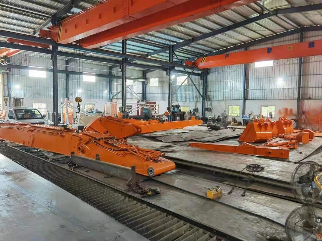 Q355B Q690 Excavator Long Reach Boom Excavator Extension Arm For Pc120 Pc200 Cat 320