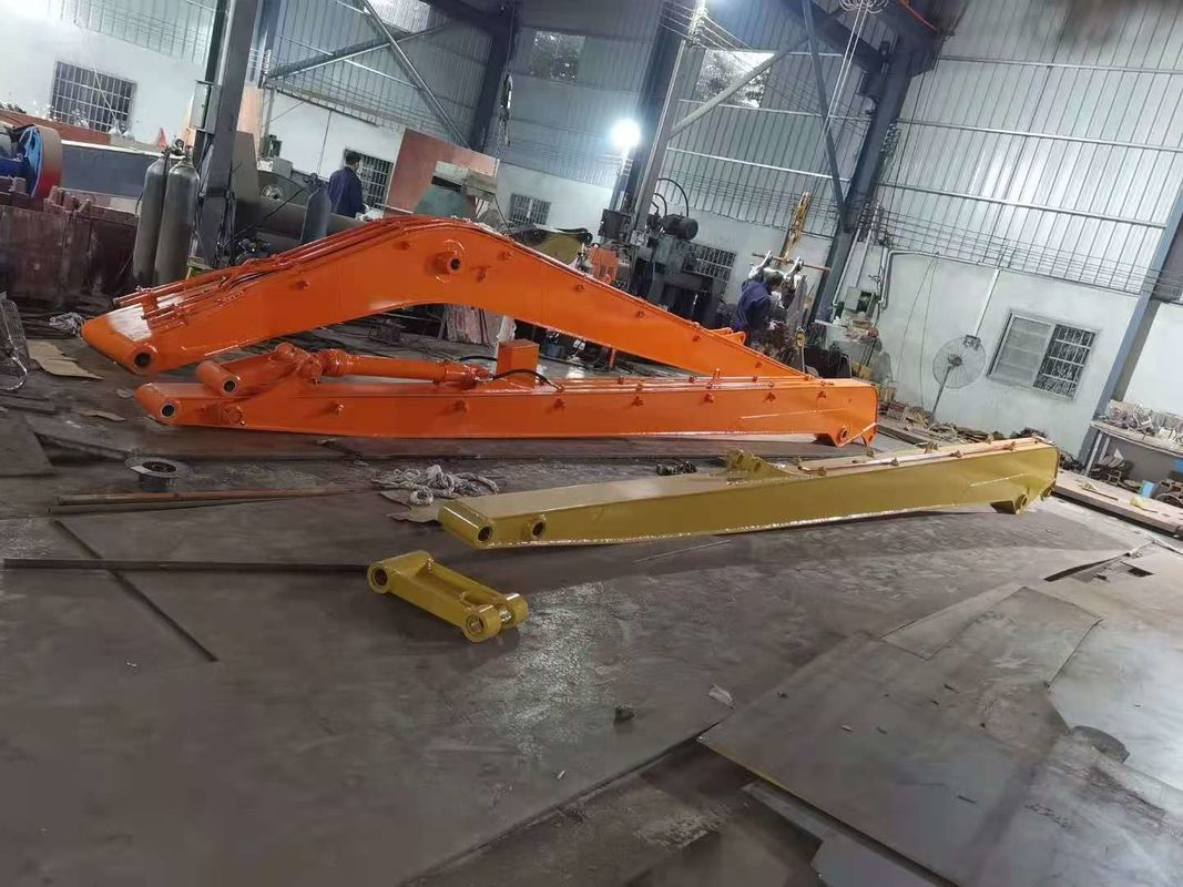Q355B Q690 Excavator Long Reach Boom Excavator Extension Arm For Pc120 Pc200 Cat 320