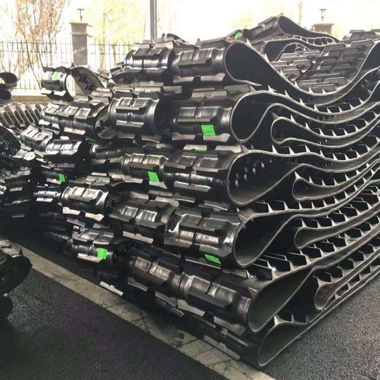কম দাম উচ্চ মানের পরিধান প্রতিরোধী ভারী শক্তি excavator যন্ত্রপাতি অংশ 400x72.5Wx76 crawler রাবার ট্র্যাক