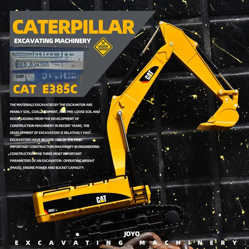 কার্টার CAT385C খননকারী মডেল খাদ ধাতু মাটি প্রকৌশল মূল সিমুলেশন হাত গাড়ী অলঙ্কার