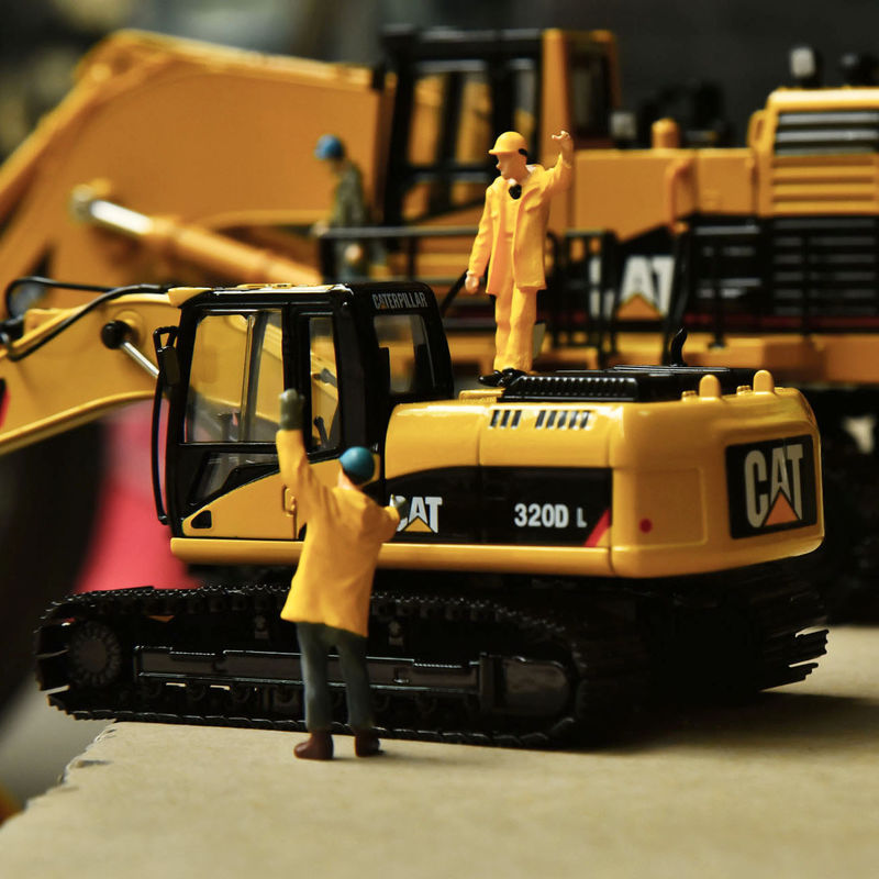 কার্টার CAT320DL খননকারক মূল মডেল খাদ সিমুলেশন ইঞ্জিনিয়ারিং যানবাহন সজ্জা হ্যান্ডপিস সংগ্রহ অলঙ্কার