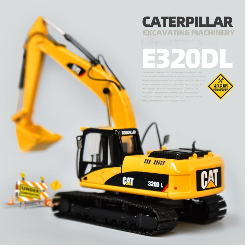 কার্টার CAT320DL খননকারক মূল মডেল খাদ সিমুলেশন ইঞ্জিনিয়ারিং যানবাহন সজ্জা হ্যান্ডপিস সংগ্রহ অলঙ্কার
