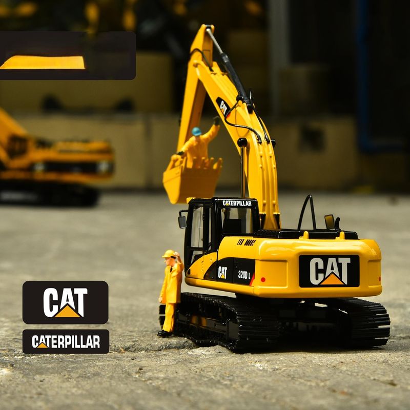 কার্টার CAT320DL খননকারক মূল মডেল খাদ সিমুলেশন ইঞ্জিনিয়ারিং যানবাহন সজ্জা হ্যান্ডপিস সংগ্রহ অলঙ্কার