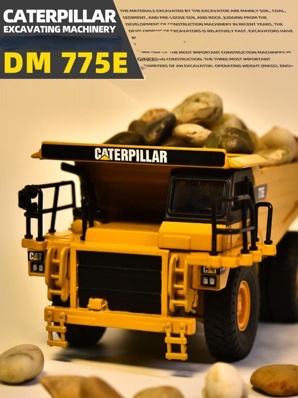NORSCOT CAT775E ডাম্প ট্রাক 1/64 স্কেল অ্যালোয় ডাইকাস্ট মডেল যানবাহন সংগ্রাহক সজ্জা