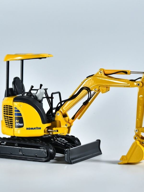 Komatsu PC30MR মিনি এক্সক্যাভেটর 1/32 স্কেল ডাই-কাস্ট মেটাল মডেল সংগ্রহযোগ্য খেলনা