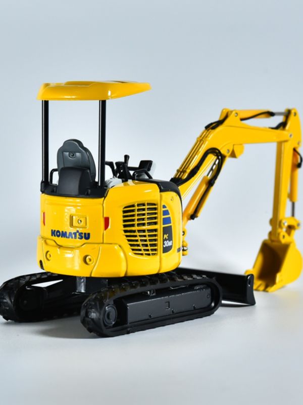 Komatsu PC30MR মিনি এক্সক্যাভেটর 1/32 স্কেল ডাই-কাস্ট মেটাল মডেল সংগ্রহযোগ্য খেলনা