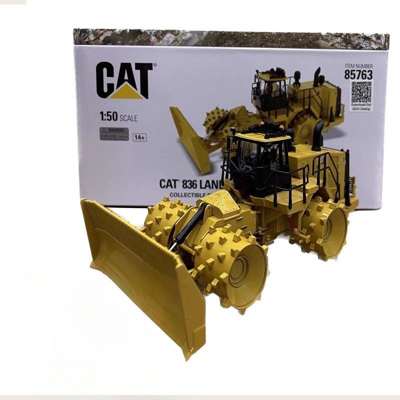 Caterpillar Cat 836 ল্যান্ডফিল কম্প্যাক্টর 1/50 স্কেল ডাইকাস্ট অ্যালোয় নির্মাণ মডেল আর্ট 85763
