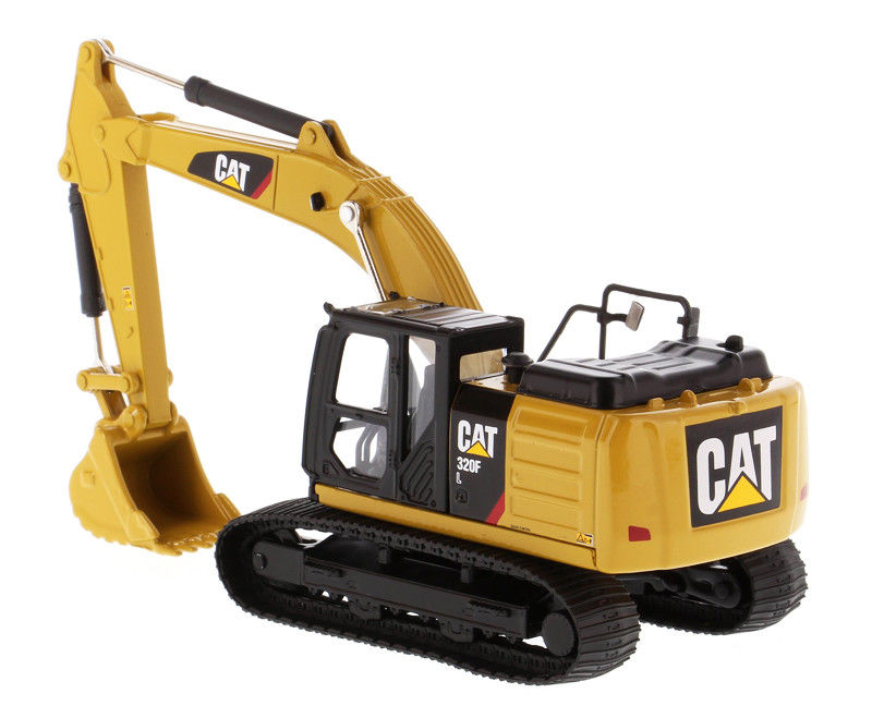 DM 85690 1/64 Caterpillar CAT320F L হাইড্রোলিক এক্সক্যাভারেটর ডাইকাস্ট অ্যালোয় মডেল সংগ্রহযোগ্য