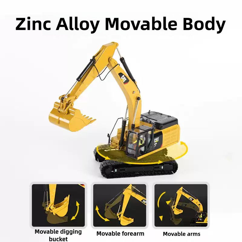 CAT 349F XL 1:50 স্কেল ডাইকাস্ট অ্যালোয় এক্সক্যাভেটর মডেল ক্যাটারপিলার নির্মাণ খেলনা