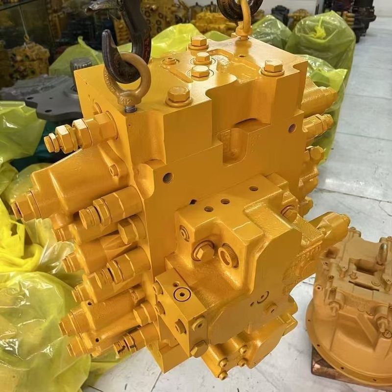 উচ্চ মানের Komatsu PC200-7 Excavator Yellow Finish Main Control Valve হাইড্রোলিক অংশ