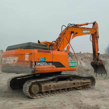 গুণমান ব্যবহৃত Doosan DH220-9E 22Ton Excavator Full Service ইতিহাস খনি নির্মাণ ভূমি সরান