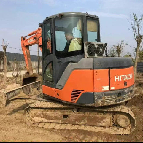 ব্যবহৃত হিটাচি ZX60-3F মিনি খননকারী 6 টন কম ঘন্টা পূর্ণ সেবা নির্মাণ ল্যান্ডস্কেপিং