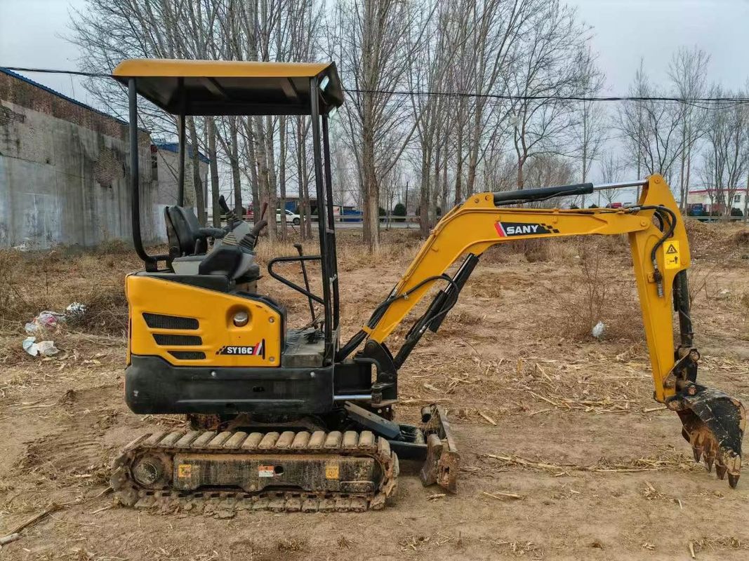ব্যবহৃত SANY SY16C 1.6T মিনি এক্সক্যাভেটর ফুল সার্ভিস ল্যান্ডস্কেপিং এবং ইউটিলিটি কাজের জন্য আদর্শ