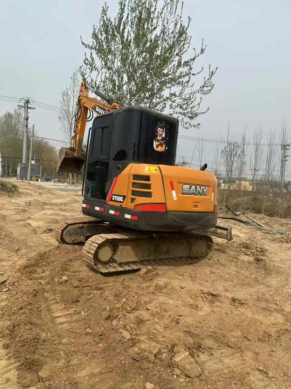 ব্যবহৃত সানি ৬০ সি এক্সক্যাভার কম ঘন্টা ভালো অবস্থায় প্রতিযোগিতামূলক দাম রপ্তানির জন্য প্রস্তুত
