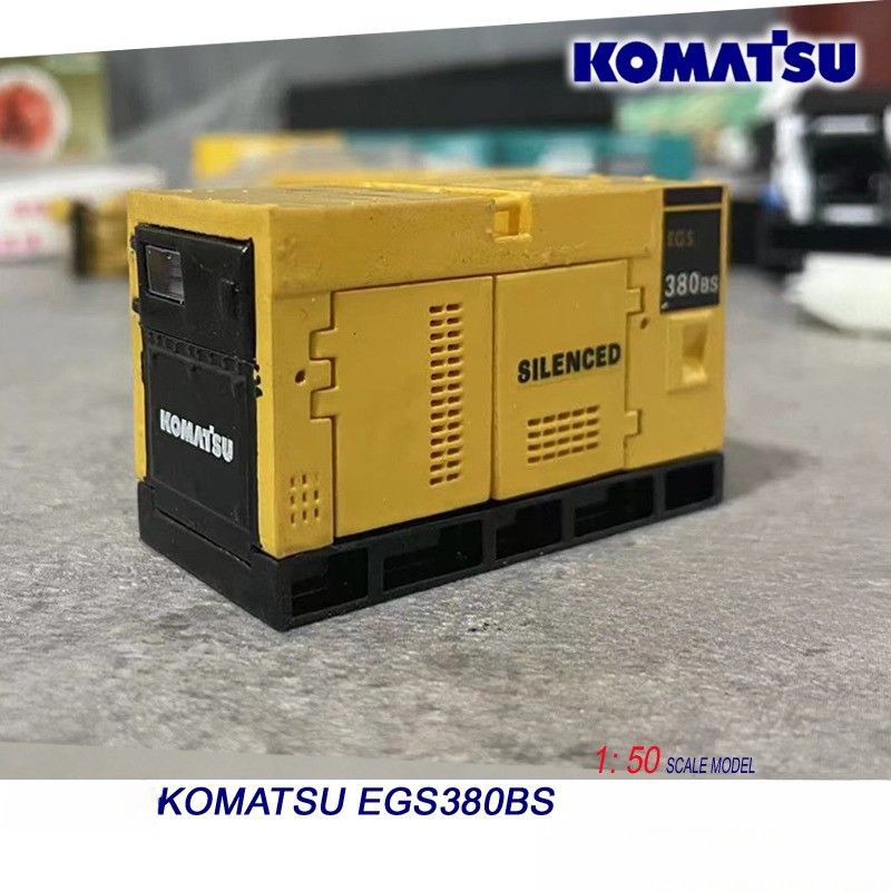 Komatsu EGS380BS 1/50 অ্যালোয় জেনারেটর ইঞ্জিন মডেল ডাই-কাস্ট নির্মাণ যন্ত্রপাতি সংগ্রহযোগ্য