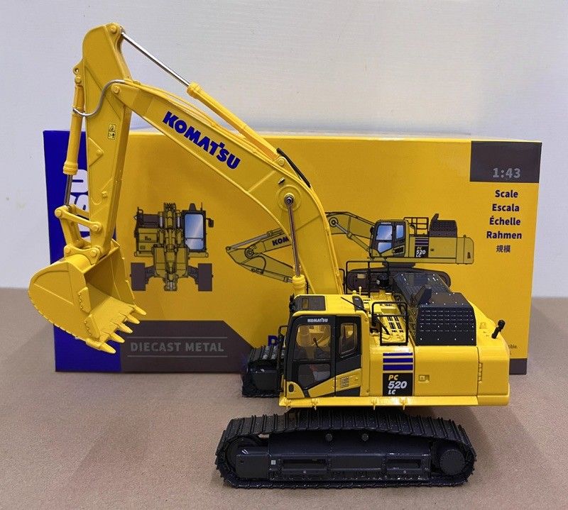 1/43 স্কেল কমাতসু PC520LC-11M0 অ্যালোয় ডাই-কাস্ট এক্সক্যাভেটর মডেল - লাইসেন্সকৃত সংগ্রাহক