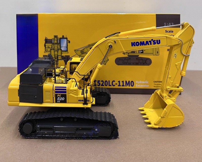1/43 স্কেল কমাতসু PC520LC-11M0 অ্যালোয় ডাই-কাস্ট এক্সক্যাভেটর মডেল - লাইসেন্সকৃত সংগ্রাহক
