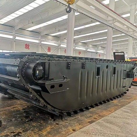 চীন OEM রাবার ট্র্যাক শ্যাসি রোবট অ্যামফিবিয়ান এক্সক্যাভারেটর পন্টন আন্ডারকারি বিক্রয়ের জন্য