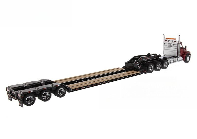 কেনওয়ার্থ টি 880 এস আমেরিকান কেনওয়ার্থ অটোমেটেড ট্যাগ ট্রাক 1/50 পরিবহন মডেল ডিএম 71061 বুস্টার সহ