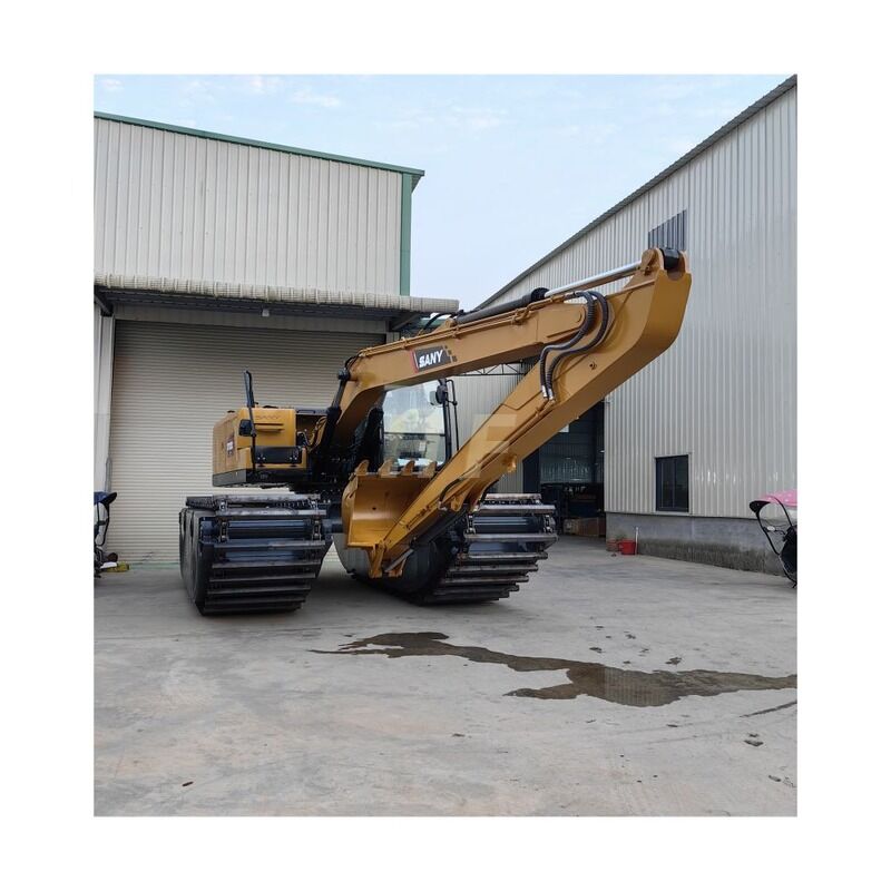 কাস্টমাইজেশন উভচর খননকারী ফ্লোটিং পন্টুন আন্ডারক্যারেজ সানি SY135C সোয়াম্প খননকারীর জন্য প্রস্তুতকারক