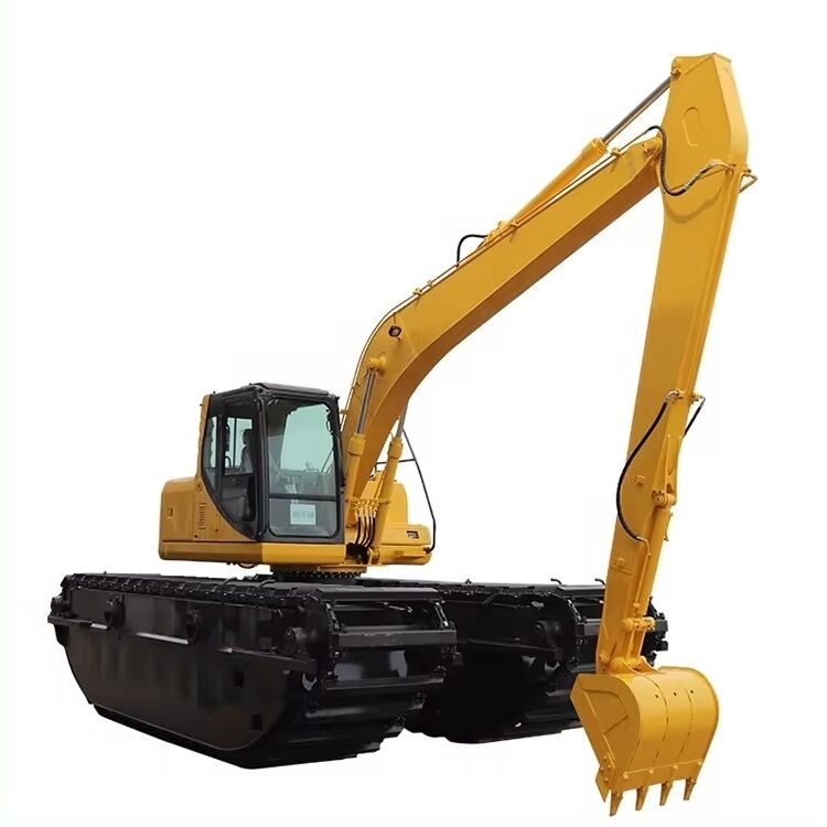 কাস্টমাইজড ভাসমান পন্টোন আন্ডারকার্ড অ্যামফিবিয়া এক্সক্যাভটর জলাভূমি জলাভূমি আর্দ্রভূমি রূপান্তর সরবরাহকারী