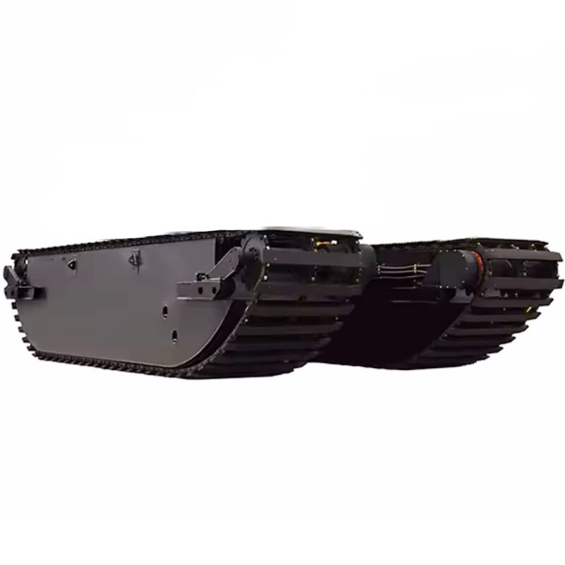 নদী, হ্রদ, জলাভূমি ড্রেজিং-এর জন্য কাস্টম বিল্ট উভচর এক্সকাভেটর পন্টুন ফ্লোট, বুগি আন্ডারক্যারেজ সরবরাহকারী