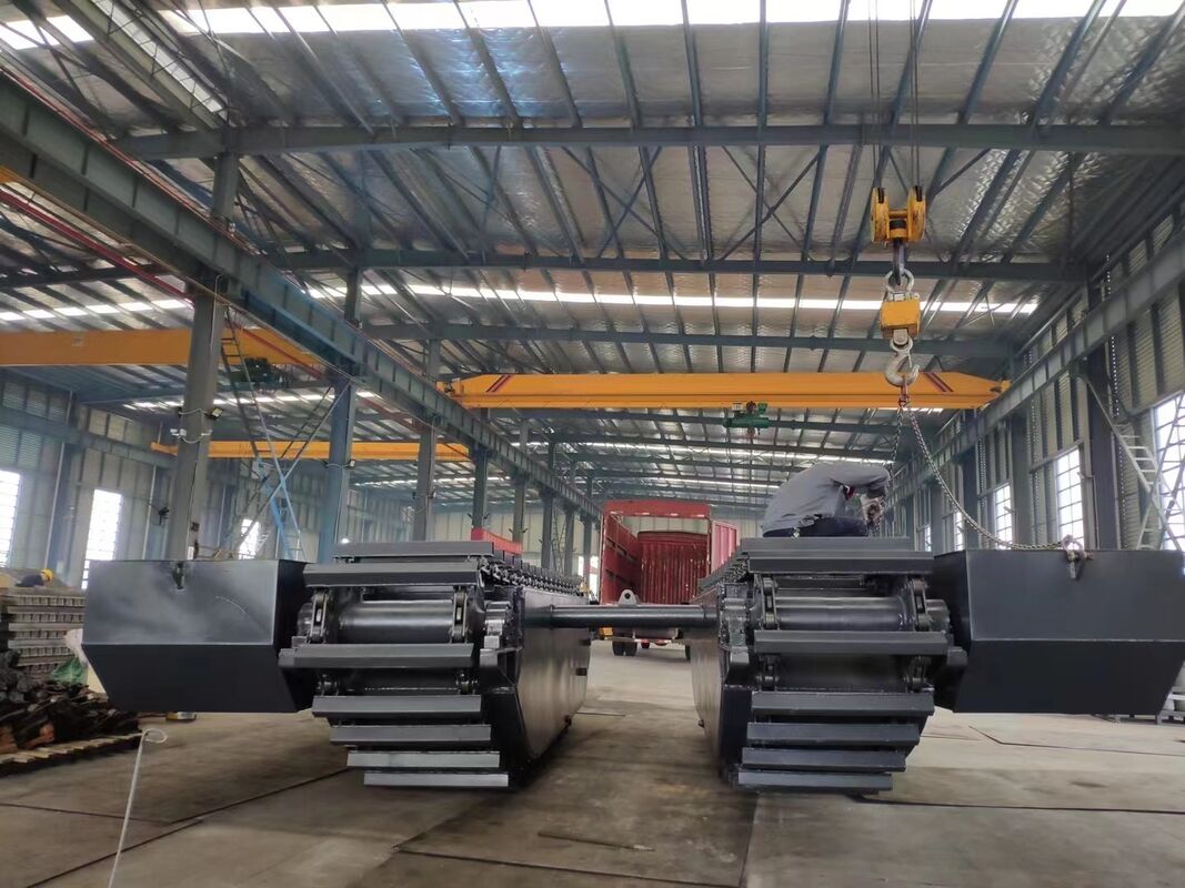 কাস্টমাইজড এক্সকাভেটর পন্টুন উভচর আন্ডারক্যারেজ ফ্লোট ট্যাঙ্ক ভেজা জমি জল কাজের সরঞ্জামের সরবরাহকারী